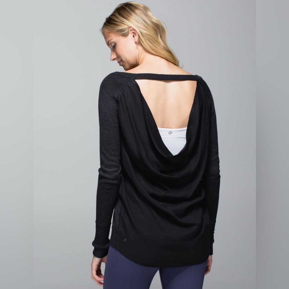 lululemon Unity Pullover Heathered Black